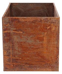 Fallen Fruits Low Rectangular Rust Planter