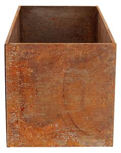 Fallen Fruits Low Rectangular Rust Planter