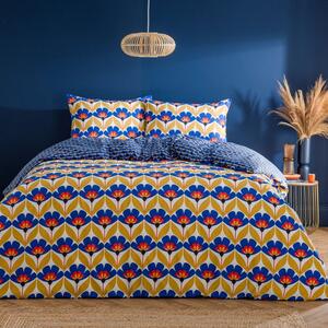 Tallie Retro Cotton Duvet Cover & Pillowcase Set