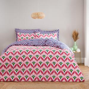 Tallie Retro Cotton Duvet Cover & Pillowcase Set