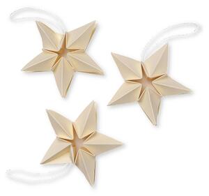 Ferm LIVING Amanda paper star Christmas decoration 3-pack off-white