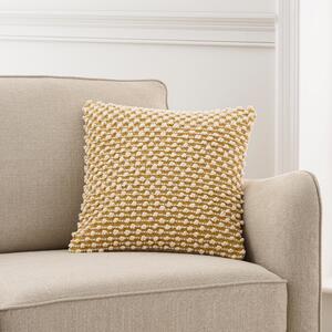 Jersey Bobble Cushion Cover Yellow/White