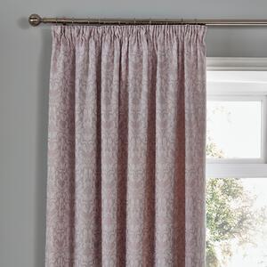 Woven Hawthorne Lavender Pair of Pencil Pleat Curtains With Tie Backs Lavender