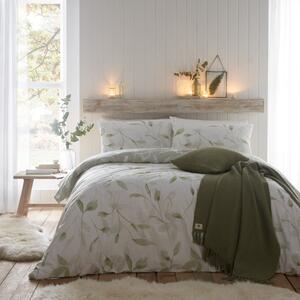 Drift Home Eliza Green Duvet Cover and Pillowcase Set Green