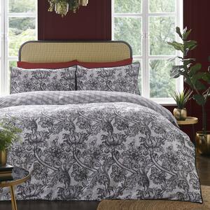 Laurence Llewelyn Bowen Heart of The Home Black Duvet Cover and Pillowcase Set Black