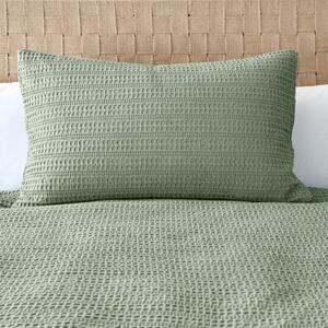 Amberley Waffle Standard Pillowcase Sage (Green)