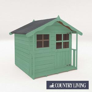 Country Living Wellow Playhouse Painted + Installation - Aurora Green