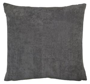 Corduroy Cushion, 43 x 43cm Charcoal Charcoal (Grey)