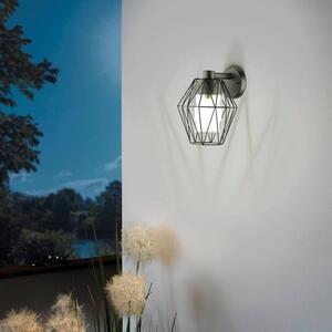 EGLO Canove 1 Light Caged Outdoor Wall Lamp Black