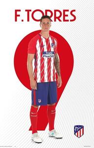 Poster Atletico De Madrid 2017/2018 - F. Torres, (61 x 91.5 cm)