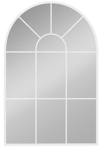 HOMCOM 90 X 61cm Arched Grid Mirror - White