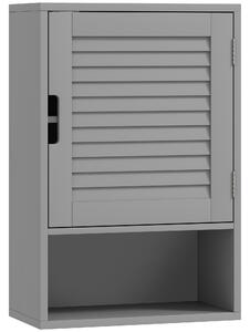 HOMCOM Bathroom Cabinet, Wall Mounted Storage Cabinet with Adjustable Shelves, 40 x 20 x 60 cm, Grey