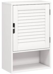 HOMCOM Bathroom Cabinet, Wall Mounted Storage Cabinet with Adjustable Shelves, 40 x 20 x 60 cm, White