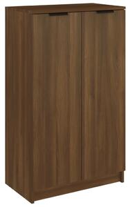 Shoe Cabinet Brown Oak 59x35x100 cm Engineered Wood
