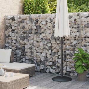 Gabion Wall with Covers Galvanised Steel 900x30x200 cm