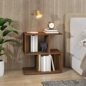 Bedside Cabinet Brown Oak 50x30x51.5 cm Engineered Wood