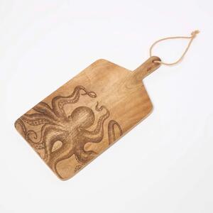 Homescapes Wooden Cutting board Octopus Charcuterie Cheese Board