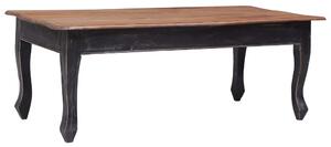 Coffee Table Black 120x60x45 cm Solid Mahogany Wood