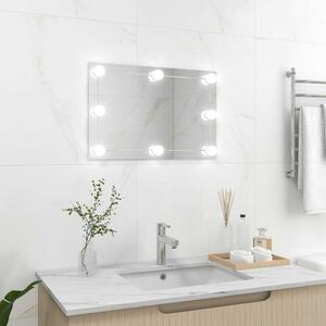 Wall Mirror with LED Lights Rectangular Glass