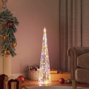 Acrylic Decorative LED Light Cone Multicolour 90 cm