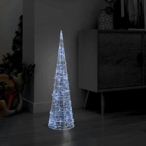Acrylic Decorative Pyramid LED Light Cone Cold White 90 cm