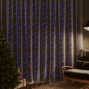LED Curtain Fairy Lights 3x3m 300 LED Blue 8 Function