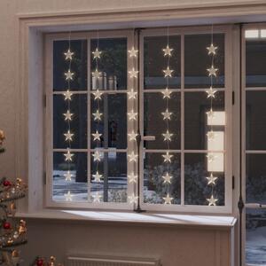 LED Star Curtain Fairy Lights 200 LED Warm White 8 Function