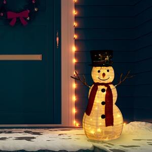 Decorative Christmas Snowman Figure with LED Luxury Fabric 60cm