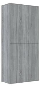 Shoe Cabinet Grey Sonoma 80x39x178 cm Engineered Wood