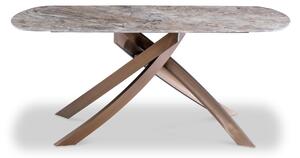 Troy Brown 180cm Sintered Stone Dining Table for 6 to 8 | Roseland