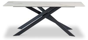 Casey White & Gold Sintered Stone Dining Table | 160cm 200cm | Roseland