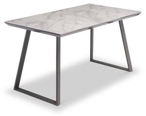 Seth 140cm Rectangular Marble Effect Dining Table for 4 | Roseland