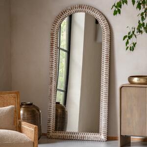 Pimlico 77cm x 170cm Arch Leaner Mirror White Wash