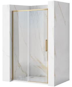 Shower door REA Rapid Slide 140 Gold Brush