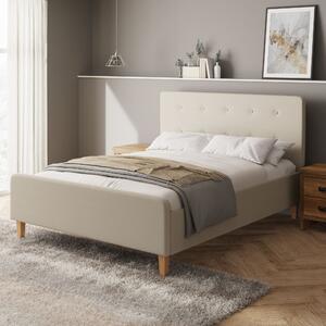 Ashbourne Fabric Side Lift Ottoman Bed Frame Natural