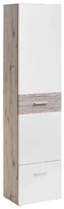 Deland Wooden Hallway Cabinet With 2 Doors In White And Oak