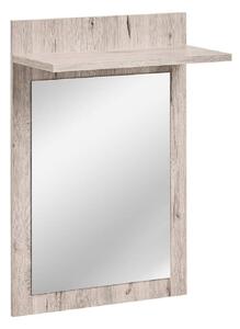 Deland Wooden Hallway Wall Mirror With 1 Mirror In Wellington Oak