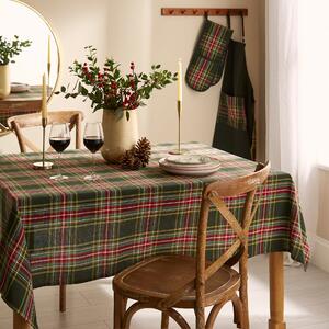 Tartan Cotton Tablecloth Multicoloured