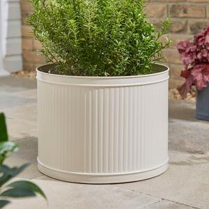 Round Galvanised Plant Pot