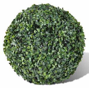 Artificial Leaf Topiary Ball 27 cm Solar LED String 2 pcs