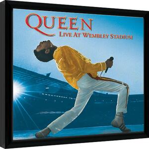 Framed poster Queen - Live At Wembley