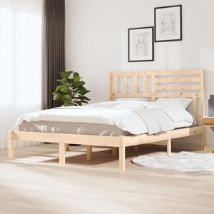 Bed Frame Solid Wood Pine 140x200 cm Double