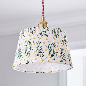 Daisy Embroidered Tapered Lamp Shade MultiColoured
