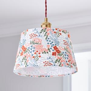 Floral Embroidered Tapered Lamp Shade MultiColoured