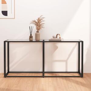 Console Table Transparent 160x35x75.5cm Tempered Glass