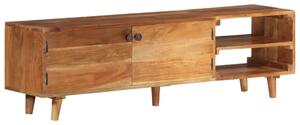 TV Cabinet Solid Wood Acacia with Sheesham Finish 140x30x40 cm