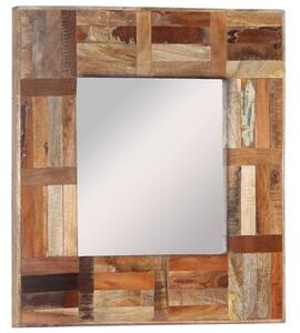 Wall Mirror Solid Wood Reclaimed 50x50 cm