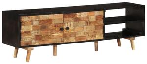 TV Cabinet 140x30x45 cm Rough Mango Wood and Solid Acacia Wood