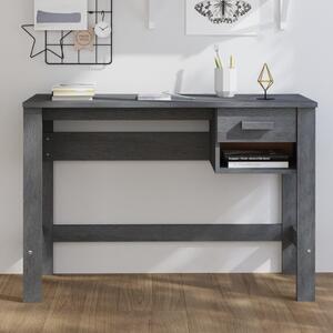 Desk Dark Grey 110x40x75 cm Solid Wood Pine