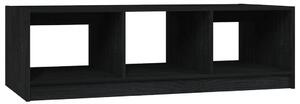 Coffee Table Black 110x50x34 cm Solid Pinewood